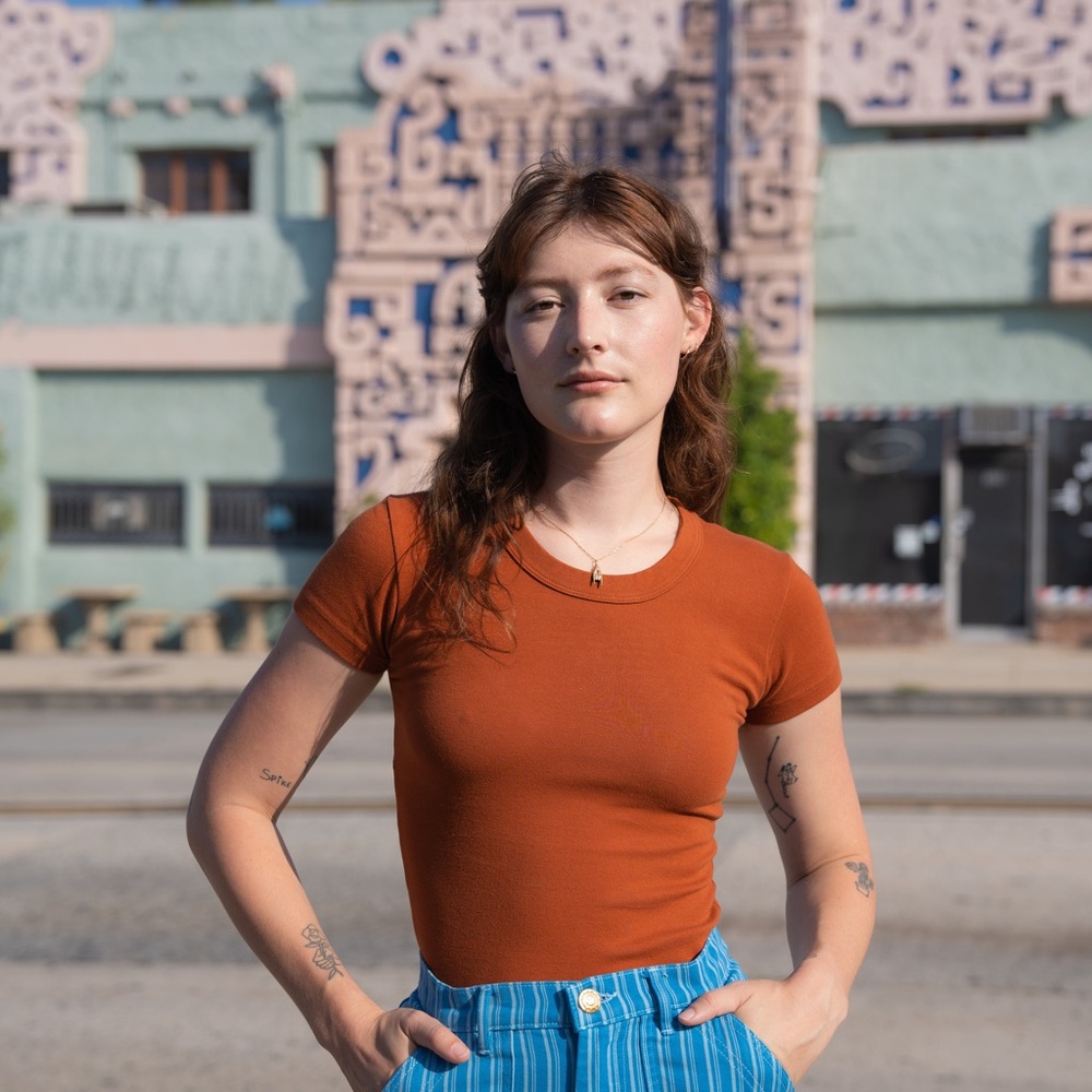 BIG BUD PRESS Bedroom Baby Tee Small burnt terracotta rust